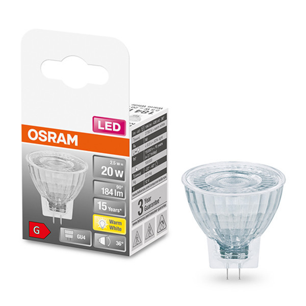 Osram bombilla LED GU4 MR11 2700K no regulable de 2.5 W (20 W) LOS00302 - 1