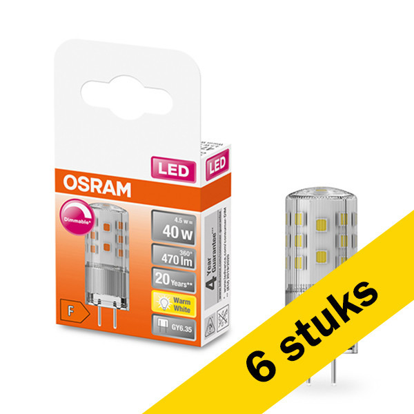 Osram bombilla LED GY6.35 regulable de 4.5 W (40 W) | Pack 6 uds LOS00319 - 1