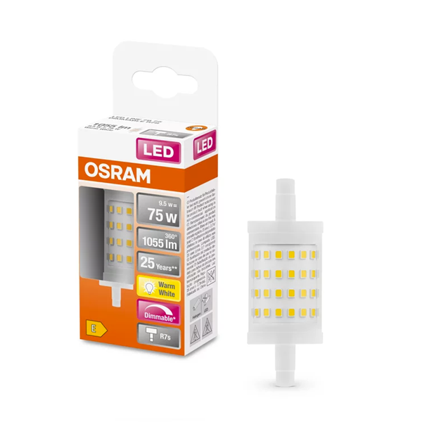 Osram bombilla LED R7S regulable de 9,5 W (75 W) LOS00344 - 1