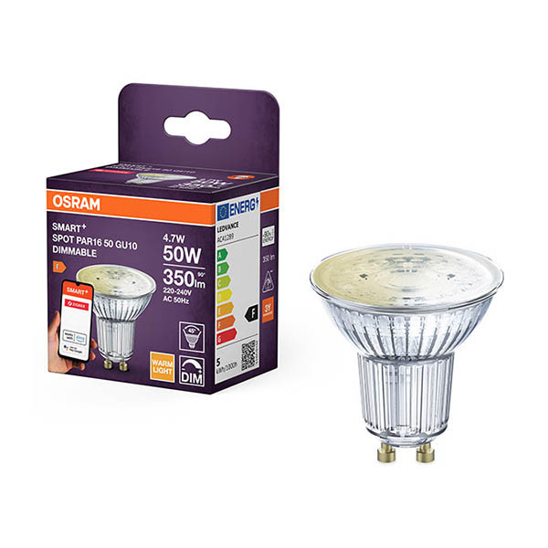 Osram bombilla LED inteligente GU10 | 2700K | 45° | Zigbee | 4,7 W (50 W) LOS01959 - 1