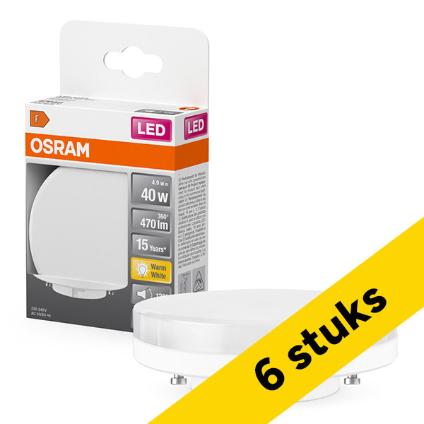 Osram foco LED GX53 2700K de 4,9 W (40 W) | Pack 6 uds LOS01376 - 1