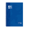 Oxford Classic Europeanbook 1 Cuaderno de espiral A4+ cuadriculado de 5 mm, 90 g/m² y 80 hojas azul oscuro 260294 - 1