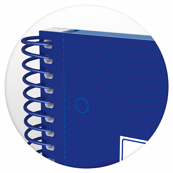 Oxford Classic Europeanbook 1 Cuaderno de espiral A4+ cuadriculado de 5 mm, 90 g/m² y 80 hojas azul oscuro 260294 - 6