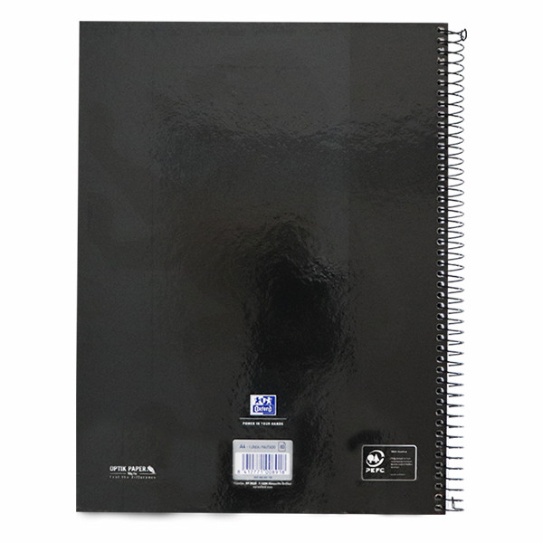 Oxford Classic Europeanbook 1 Cuaderno de espiral A4+ rayado de 90 g/m² y 80 hojas negro 260289 - 2