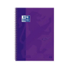 Oxford Cuaderno Espiral Folio Touch (80H) (Cuadricula 5mm) Tapa Extradura - Lila