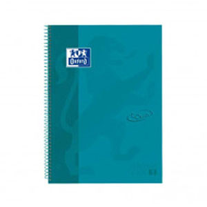 Oxford Cuaderno Espiral Folio Touch (80H) (Cuadricula 5mm) Tapa Extradura - Turquesa 400075553 260222 - 1