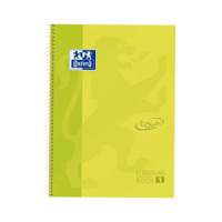 Oxford Cuaderno Espiral Folio Touch (80H) (Cuadricula 5mm) Tapa Extradura - Verde Lima 400075551 426041