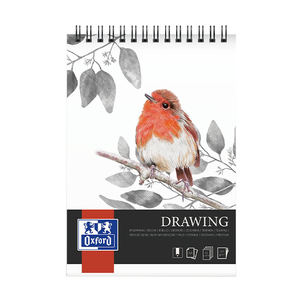 Oxford Drawing bloc de dibujo en espiral A4 160 gramos (50 hojas) 237647 - 1