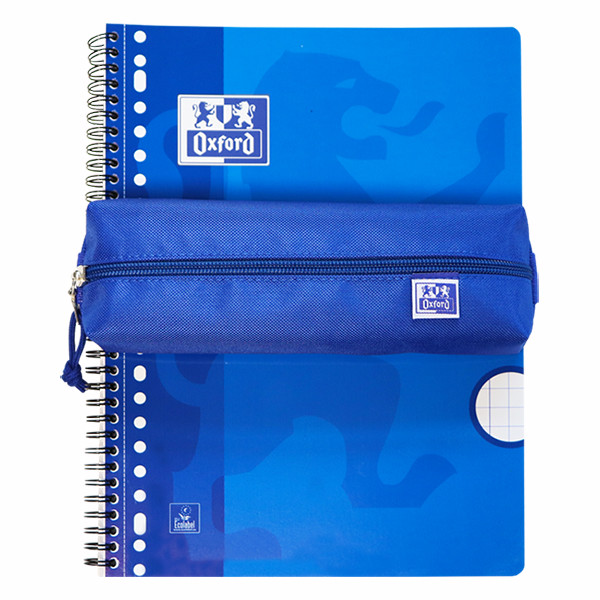 Oxford Estuche rectangular con banda elástica azul 260281 - 4
