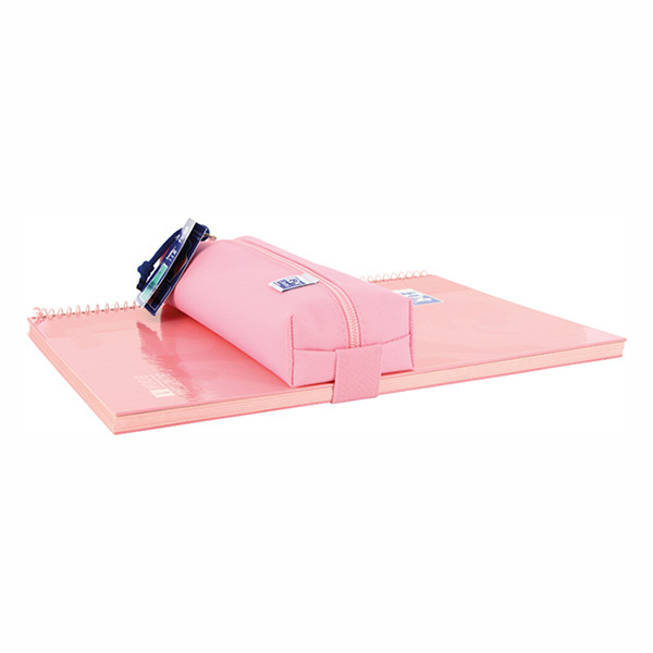 Oxford Estuche rectangular con banda elástica rosa 260283 - 2