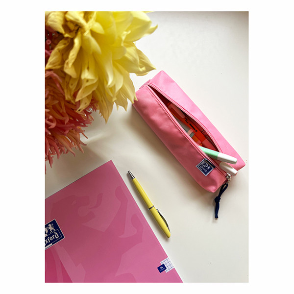 Oxford Estuche rectangular con banda elástica rosa 260283 - 4