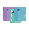 Oxford School Cuadernos de espiral A5+ rayados de 90 g/m² y 80 hojas pastel | 3 unidades 260297 - 1