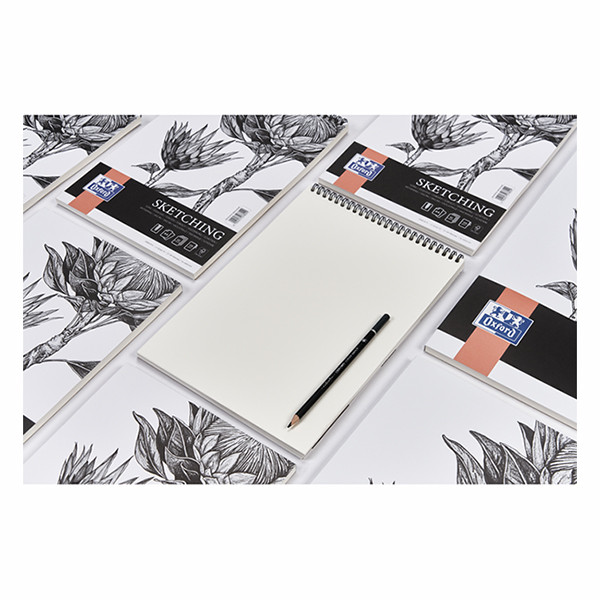 Oxford Sketching bloc de dibujo en espiral A4 120 gramos (50 hojas) 237645 - 4