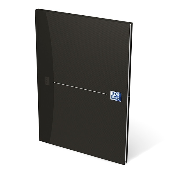 Oxford Smart cuaderno negro encuadernado, A4, 96 hojas en blanco. 260044 - 1
