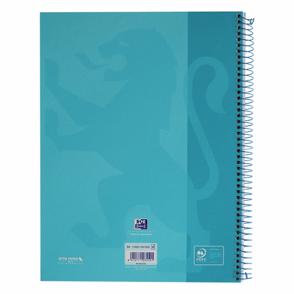 Oxford Touch Europeanbook 1 Cuaderno de espiral A4+ rayado de 90 g/m² y 80 hojas azul pastel 260290 - 2