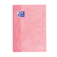 Oxford Touch Europeanbook 1 Cuaderno de espiral A4+ rayado de 90 g/m² y 80 hojas rosa pastel 260292