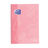 Oxford Touch Europeanbook 1 Cuaderno de espiral A4+ rayado de 90 g/m² y 80 hojas rosa pastel 260292 - 1