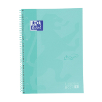 Oxford Touch Europeanbook 1 Cuaderno de espiral A4+ rayado de 90 g/m² y 80 hojas turquesa pastel 260293