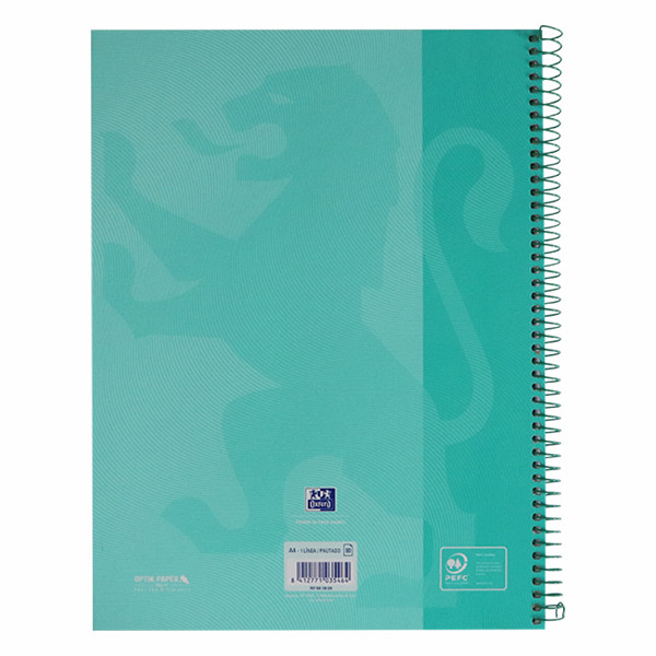 Oxford Touch Europeanbook 1 Cuaderno de espiral A4+ rayado de 90 g/m² y 80 hojas turquesa pastel 260293 - 2