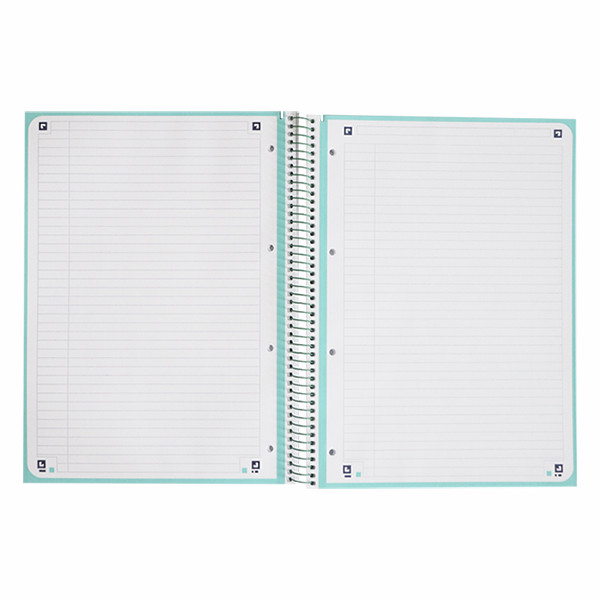 Oxford Touch Europeanbook 1 Cuaderno de espiral A4+ rayado de 90 g/m² y 80 hojas turquesa pastel 260293 - 3