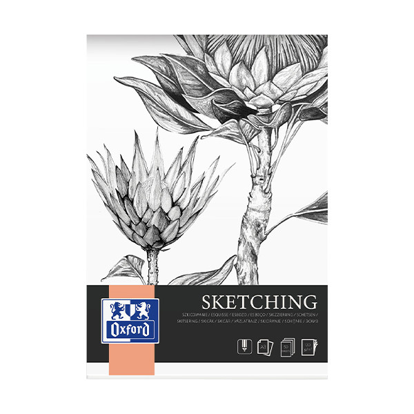 Oxford bloc de dibujo Sketching A3 120 gramos (50 hojas) 237642 - 1