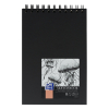 Oxford cuaderno de bocetos negro de tapa dura con espiral tamaño A5 100 gramos (50 hojas) 237633 - 1