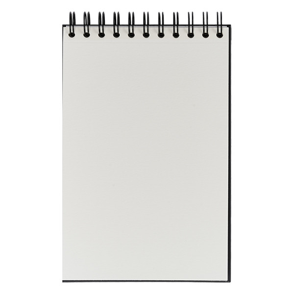 Oxford cuaderno de bocetos negro de tapa dura con espiral tamaño A5 225 gramos (40 hojas) 237634 - 2