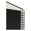 Oxford cuaderno de bocetos negro de tapa dura con espiral tamaño A5 225 gramos (40 hojas) 237634 - 3