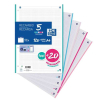Oxford recambio Papel archivador A4 cuadricula 5mm 90g 120 hojas pastel 427405 - 1
