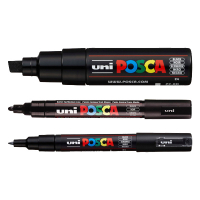 POSCA PC-1MC/5M/8K rotulador negro (3 unidades)  424248