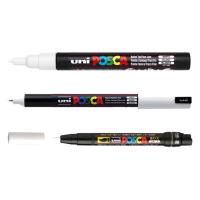 POSCA PC-1MR/PC-3M/PCF-350 rotulador blanco (3 unidades)  424251