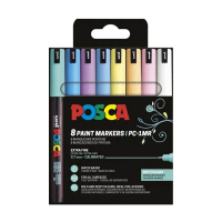 POSCA PC-1MR pack rotuladores pastel (0,7 mm redondos) 8 unidades 425401