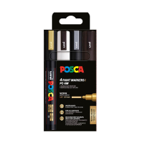 POSCA PC-3M rotulador (0,9 - 1,3 mm redondo) | Pack 4 uds 424107