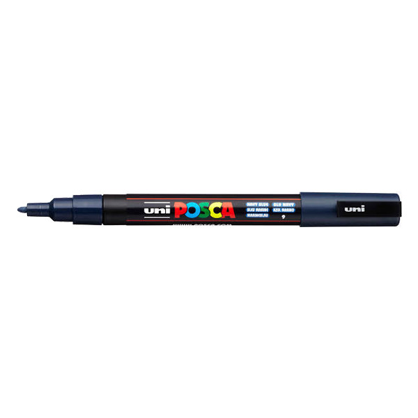 POSCA PC-3M rotulador azul marino (0,9 - 1,3 mm redondo) PC3MBMAR 424077 - 1