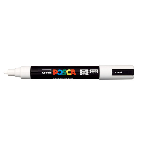 POSCA PC-3M rotulador blanco (0,9 - 1,3 mm redondo) PC3MBL 424076 - 1