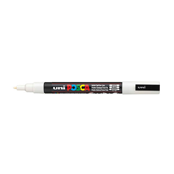 POSCA PC-3M rotulador blanco (0,9 - 1,3 mm redondo)