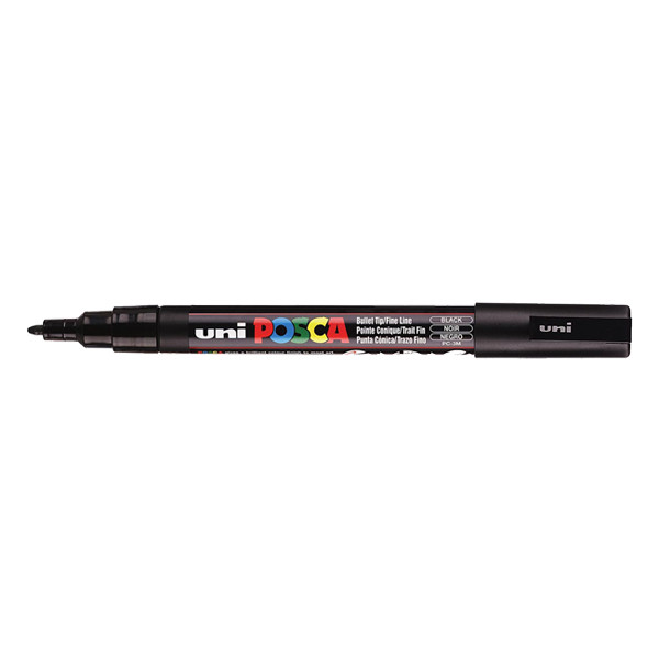 POSCA PC-3M rotulador negro (0,9 - 1,3 mm redondo) PC3MN 424090 - 1