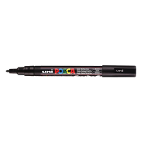 POSCA PC-3M rotulador negro (0,9 - 1,3 mm redondo) PC3MN 424090