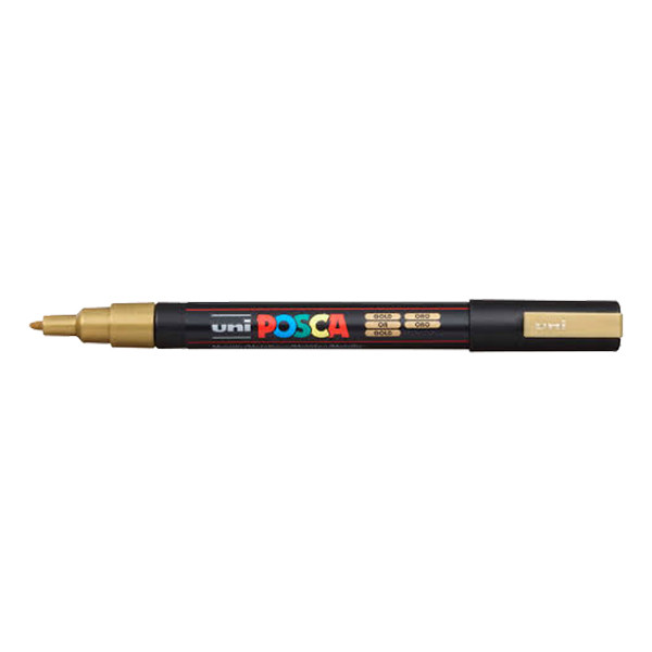 POSCA PC-3M rotulador oro (0,9 - 1,3 mm redondo) PC3MOR 424093 - 1