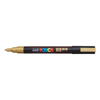 POSCA PC-3M rotulador oro (0,9 - 1,3 mm redondo) PC3MOR 424093