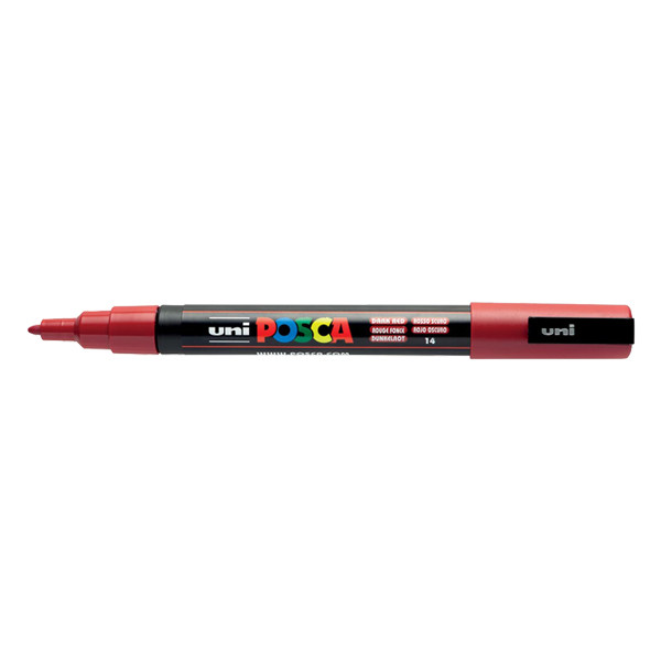 POSCA PC-3M rotulador rojo oscuro (0,9 - 1,3 mm redondo)