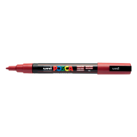 POSCA PC-3M rotulador rojo oscuro (0,9 - 1,3 mm redondo) PC3MRF 424098