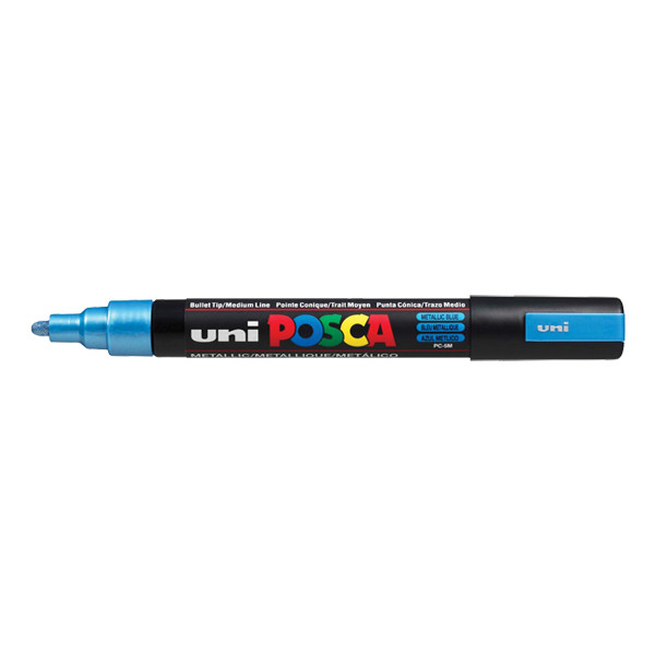 posca pc-5m rotulador azul metalizado 18 - 25 mm redondo