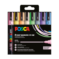 POSCA PC-5M rotulador pastel (1,8 - 2,5 mm redondo) | Pack 8 uds 424170