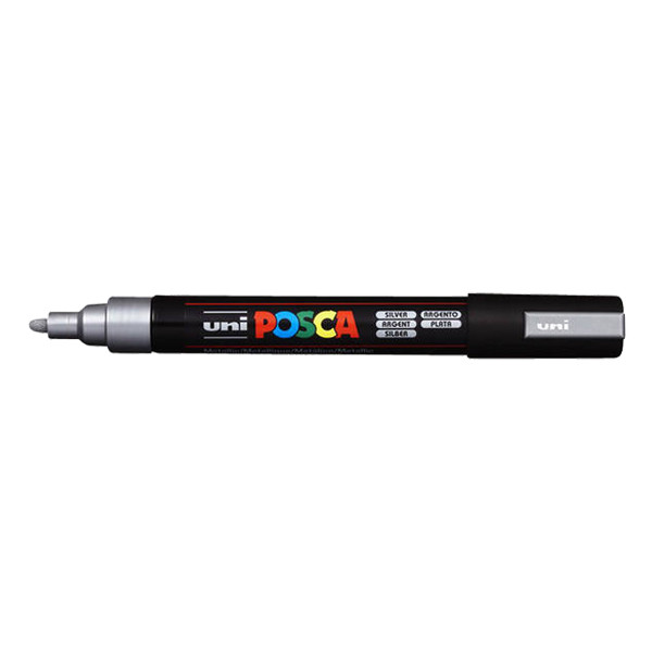 POSCA PC-5M rotulador plata (1,8 - 2,5 mm redondo) PC5MAR 424125 - 1