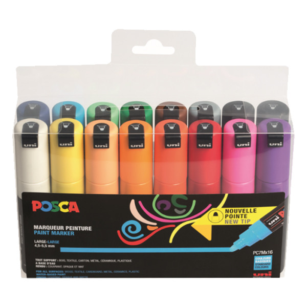 POSCA PC-7M rotulador (4,5 - 5,5 mm redondo) | Pack 16 uds 424192 - 1