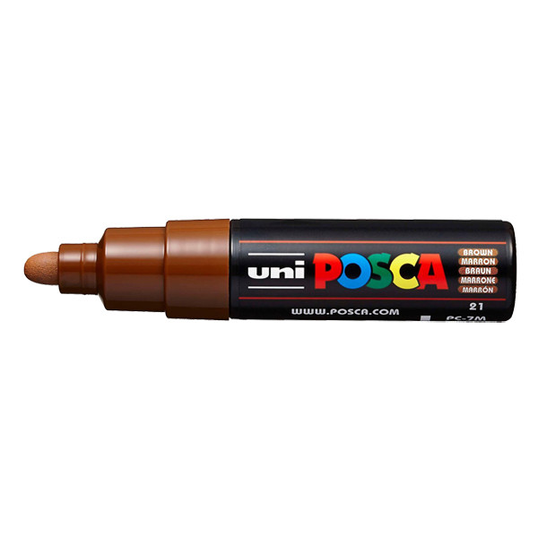 POSCA PC-7M rotulador marrón (4.5 - 5,5 mm redondo) PC7MM 424180 - 1