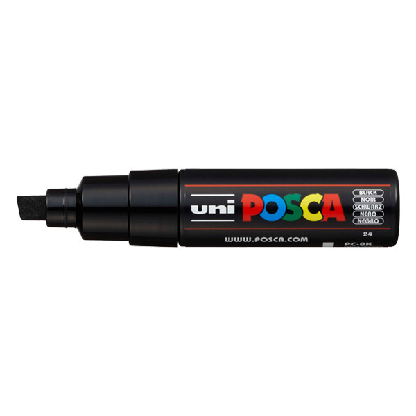 POSCA PC-8K rotulador negro (8 mm cincel) PC8KN 424209 - 1