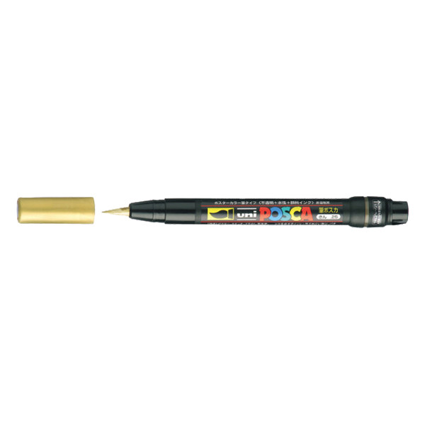 POSCA PCF-350 rotulador dorado (pincel 1 mm) PCF350OR 424005 - 1
