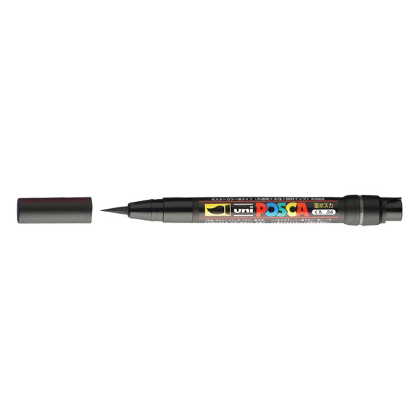POSCA PCF-350 rotulador negro (pincel 1 mm) PCF350N 424004 - 1